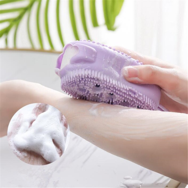 silicone soap bath massage / Bath Body Brush Silicon Bath Brush (random color)