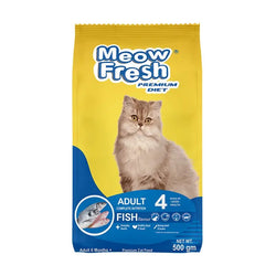 (fish)Meow Fresh PREMIUM DIET Dry Cat Food (500gm )