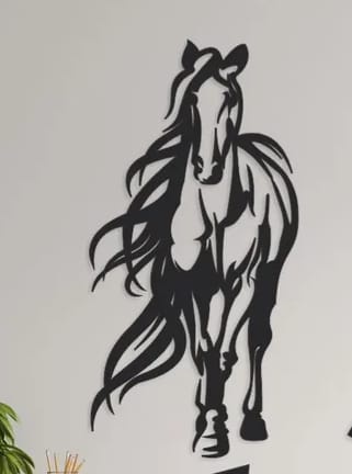 Horse Wall decorations MDF Wood material 9×18 inch size 