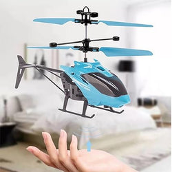 Rechargeable Flying Hand Sensor Control Helicopter | Sensing flight with lights, Remote-controlled aircraft, Withstanding impact and playing(random color)