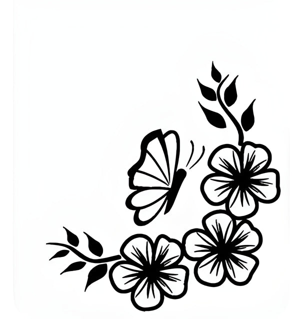 Flower  Wall sticker Wall decoration. 36×36 inch size