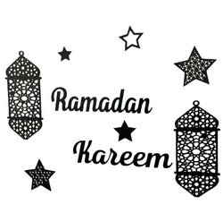 Ramadan Kareem  Wall decorations  Wooden stickers.