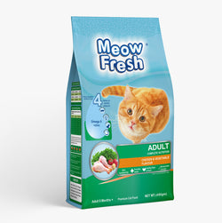 (Chicken and Vegetable) Meow Fresh Dry Cat Food Classic  (450 gm )