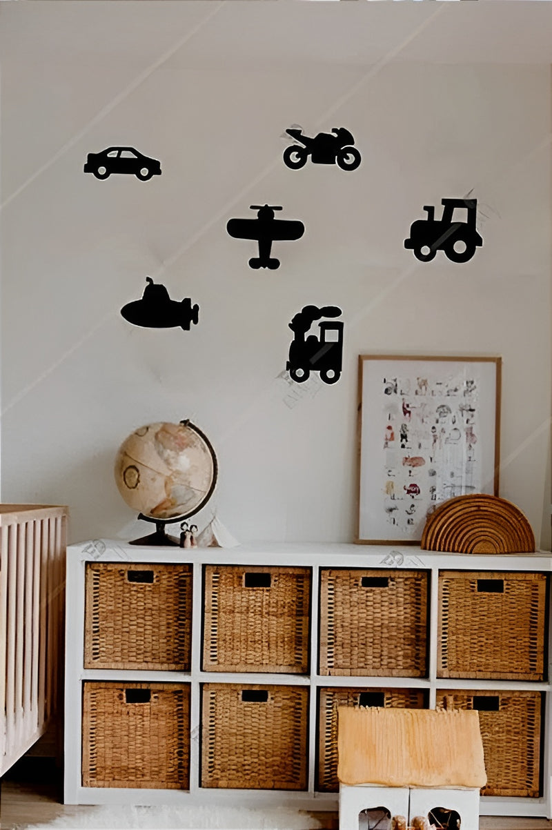 5 pec set Cars  Kids room decoration Stickers