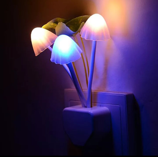 Mushroom Night Light Dusk To Dawn Sensor LED Night Lights Flower Lamp Bedroom Baby room Lamps For Kids Gifts